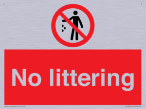 No littering